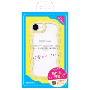 COCO CASE 1794-17E16E-YELLOW iPhone17e�^16e �p�X�e���Ȃ��˂��˃P�[�X �C�G���[