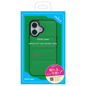 COCO CASE 1830-17-GREEN iPhone17 �_�E���݂����Ȃӂ��ӂ��P�[�X �O���[��