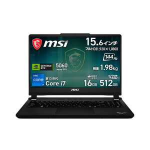 MSI �m�[�gPC Cyborg 15 C13W Cyborg-15-C13WFO-5899JP[15.6�^ | �t��HD | Core i7 | 16GB | 512GB | Windows 11 Home | �v���`�i�O���C]