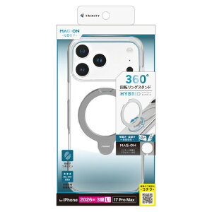 �g���j�e�B TR-IP26L3-MOL-MCLSV iPhone 18 Pro Max�^17 Pro Max [Mag-on Loop] �n�C�u���b�h�N���A�P�[�X �V���o�[�����O�X�^���h SV