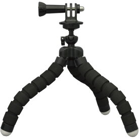 エレコム AC-TPFL01BK アクションカメラ用アクセサリ 三脚 GoPro 汎用 フレキシブル ブラック