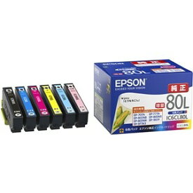 インク エプソン 純正 カートリッジ インクカートリッジ EPSON IC6CL80L 増量タイプ 6色パック