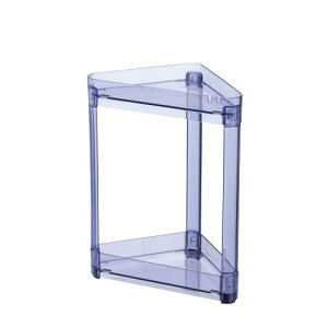 【マラソン期間最大10倍ショップポイント優待10/27 9:59まで】【在庫限り】お風呂 収納ラック コーナーラック 2段 リッチェル クリアブルー 収納目安ボトル6本