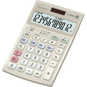 【マラソン期間最大10倍ショップポイント優待10/27 9:59まで】カシオ計算機 JS20WKAGDN 本格実務電卓(ジャストタイプ) ゴールド
