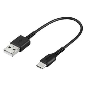 obt@[ BSMPCAC101BK USB2.0P[uiType-A to Type-Cj ubN 0.1m