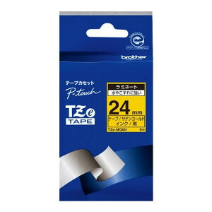 �u���U�[ TZE-MQ851 ���x�����C�^�[ �s�[�^�b�`(P-Touch)�p ���~�l�[�g�e�[�v �T�e���S�[���h ������ 24mm