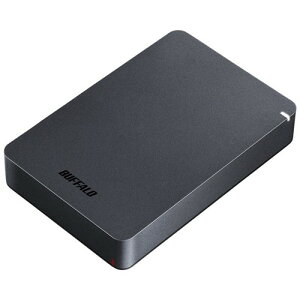 BUFFALO HD-PGF4.0U3-GBKA ポータブル外付けHDD 4TB ブラック HDPGF4.0U3GBKA
