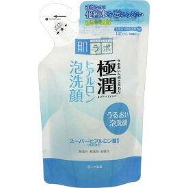 ロート製薬（ROHTO）　肌ラボ 極潤 ヒアルロン泡洗顔 つめかえ用 (140mL)