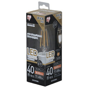 【マラソン期間最大10倍ショップポイント優待10/27 9:59まで】アイリスオーヤマ LDC4L-G-E17/D-FC LED電球 E17口金 電球色 450lm(40W形相当)