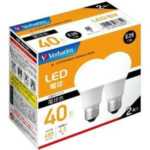 �o�[�x�C�^��(Verbatim) LDA4L-G�^LCV2X2 LED�d�� 40W���� �d���F