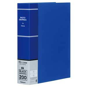 ナカバヤシ PHKG-1020-B KG判 2段 200枚収納 ポケットアルバム(ブルー)