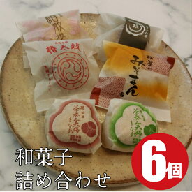 最中と饅頭6種6個【送料無料 お試し お取り寄せ 和菓子 スイーツ ギフト お菓子 最中 栗 まんじゅう 贈り物 詰め合わせ 結婚記念日 母の日 父の日 敬老の日 お歳暮 御年賀 お誕生日 お礼 御供 プレゼント 祖母 祖父 高齢者 ポイント消化 訳あり でわない 福袋 手土産 】