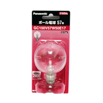 楽天市場】パナソニックボール電球57形gw100v57w50e17の通販
