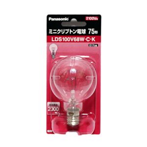 ミニクリプトン電球 LDS100V68W・C・K