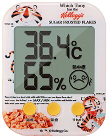 【メール便可】 ドリテック　デジタル温湿度計　表情で熱中症・インフルエンザの危険度の目安がわかる　Kellogg's　O-251YEKG　1個　在庫限り