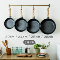 スキレットコートパン IH 20cm 24cm 26cm 28cm ブラック アイリスオーヤマ SKL-20IH SKL-24IH SKL-26IH S…