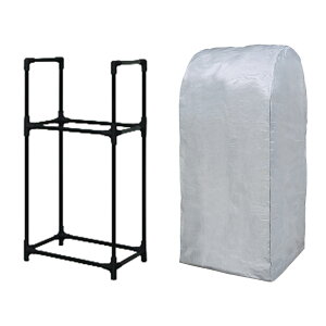 タイヤラック カバー付 KTL-710C(ブラック) 1台 アイリスオーヤマ 大型ミニバン・SUV用タイヤ(4本)