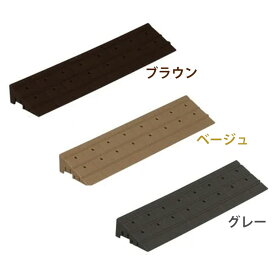 プレミアウッドパネル デッキ用 エンドパーツ ストレート ベージュ PWE-300S(幅31cm) 1個 アイリスオーヤマ ウッドパネル プラスチック製