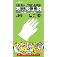 806お手軽手袋100枚入 NO.806（ハントウメイ）L 【×10セット】ショーワグローブ病院 医療 看護 クリニック
