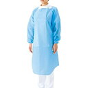 プラスチックガウン（袖付）ブルー 51061（XL）12枚入り 【×10セット】 サラヤ病院 医療 看護 クリニック