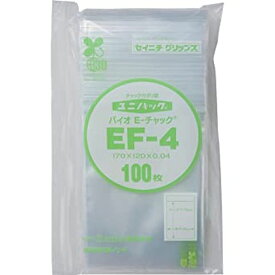 ユニパックバイオE?チャック EF-4（100枚） 医療 看護 クリニック 病院 生産日本社