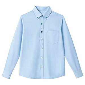 長袖ニットシャツ HM2418-6(ソラ) カーシーカシマ L 病院 医療 看護 クリニック