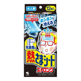 小林製薬 冷凍庫用熱さまシート大人用 ストロング（12枚入り） 医療 看護 クリニック 病院 熱さまシート