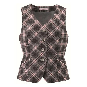 ベスト レディス用 EAV722-69 ピンクチェック 11号 カーシーカシマ 看護師 ナース 病院 病棟 事務 ユニフォーム 制服