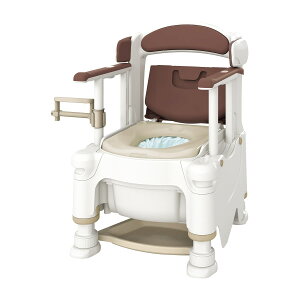 ポータブルトイレFX-30 標準便座 532-968(アースブラウン) 1台 アロン化成 アースブラウン 25-4671-04 トイレ ポータブルトイレ 樹脂製