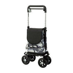 どこでもキャリー RS-300MGY(メイサイグレー) 1台 マキテック 迷彩グレー 25-5821-01 シルバーカー 歩行補助車