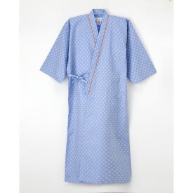 患者衣ゆかた型 RG-1450 S ブルー ナガイレーベン 患者衣 検診衣 24-2912-00