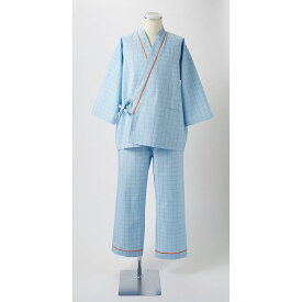 患者衣（男女兼用）8分袖・上衣 59-461(ブルー) M