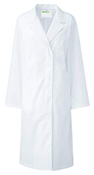 KAZEN（カゼン）　レディス診察衣S型　長袖　120-30（ホワイト）　L