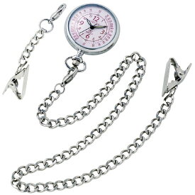 ナースウォッチ（ESRUNA） EEPW102-NP 1個 アイゼンコーポレーション 19-6865-00 ナースグッズ 看護用品 医療用時計 クリップウォッチ ブローチ型ウォッチ ポケットウォッチ 看護師グッズ ホスピタルグッズ 医療機器 腕時計代わり