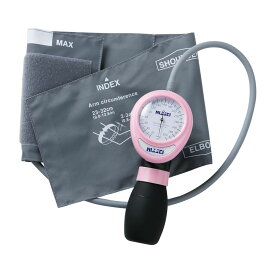 ワンハンド式アネロイド血圧計 HT-1500（ピンク） 1台 日本精密測器 23-5468-01