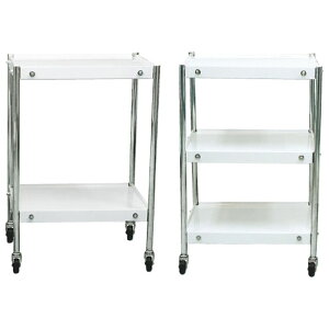 組立式器械台 三段式-SD-4 W530XD360XH750MM 1台 弥生堂製作所 01-2467-02 ステンレス トレー付き 収納ラック 移動式 キャスター付き 医療用品 器械収納 病院用具 クリニック用品 調整可能 ツールカー