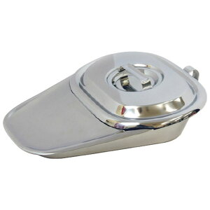 ステンレス製差込便器(フタ付) 235X300X73MM 1個 ウルシヤマ金属工業 01-5115-00 トイレ用品 清潔 病院用品 ステンレス ウルシヤマ 差込便器 介護用品 トイレットケア 施設用品 衛生用品