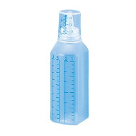 SKカップ付ボトル 青目盛（未滅菌） 150ML（100ホンイリ） 1袋 シンリョウ 24-2879-03