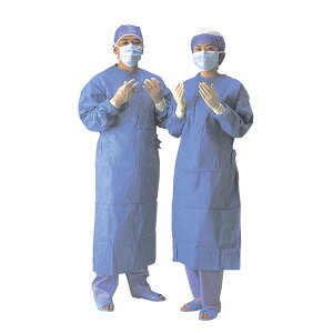 サージカルガウン(マスク付後結)滅菌M 6622(20マイX2ハコイリ) 1箱 バイリーンクリエイト 07-3085-0201