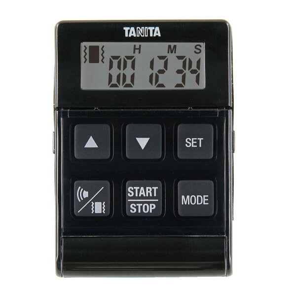 バイブレーションタイマー（クイック） TD-370-NBK（ブラック） 1個 タニタ 24-2325-00