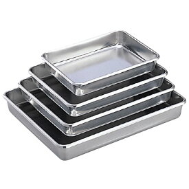 テーパー付ステンレスバット 2号 240X180X35MM 1枚 片桐医科工業 03-3110-02