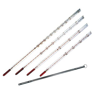 赤液棒状温度計 0カラ150゜C(1/1)30CM 1本 日本計量器工業 10-2270-05