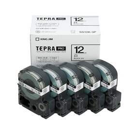 ラベルライターテプラPROテープ SS18K-5P（エコパック5コイリ） 1箱 キングジム 24-7336-01
