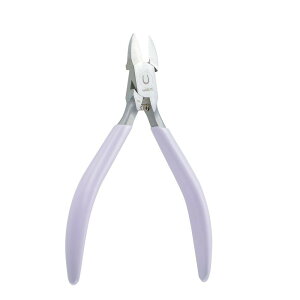 ネイルニッパー ネイルプロcolor NP-1011V(バイオレットピンク 1個 森コーキ 24-7506-00 ネイルケア 甘皮処理 ニッパータイプ 手足用 爪切り ステンレス製 プロ用美容ツール 美容院用具 森コーキ