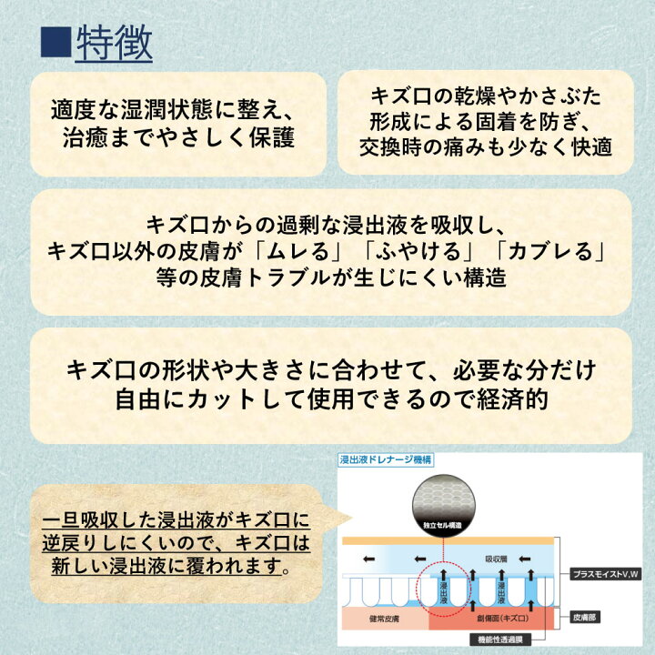 楽天市場】プラスモイストV（未滅菌） VA1A（200X250MM）10枚 1袋 瑞光 