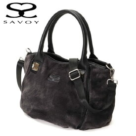 サボイ（SAVOY）レディースバッグ　 ビジュー付き2ウェイ　フェイクファーバッグ 　プレゼント　55sm211404-04