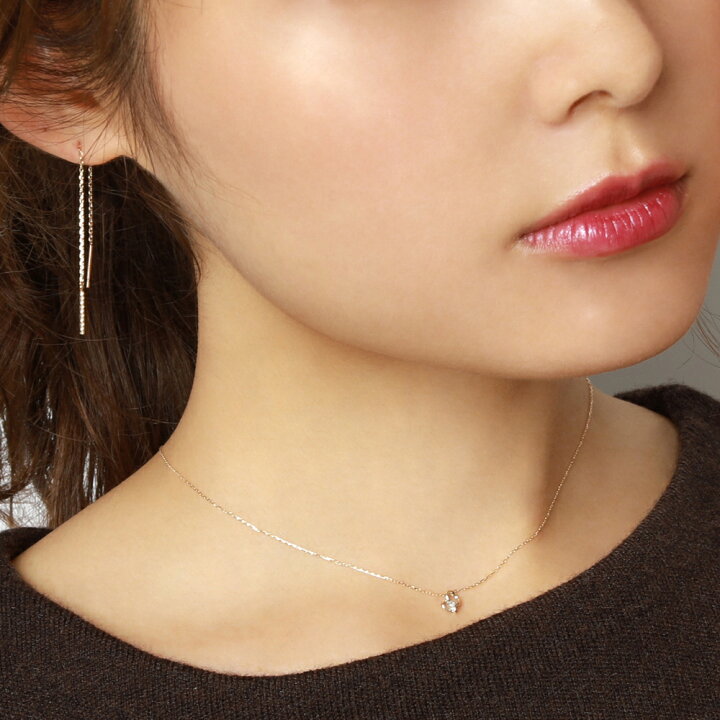 ダイヤモンド ネックレス ダイヤモンドネックレス ダイヤ ダイヤネックレス ムーン 月 三ケ月 K10 10k 10金 イエローゴールド メンズ 送料無料 4月誕生石 プレゼント ギフト 自分買い 予約販売