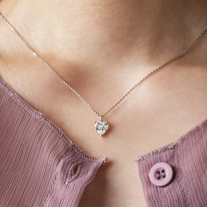 楽天市場】ハート ネックレス 金属アレルギー対応 レディース  