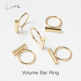 【半額セールで2,530▶︎1,265円】 バー リング レディース シンプル リング 指輪 ゴールド リング 普段使い アクセサリー ジュエリー 誕生日プレゼント ギフト おしゃれ プチプラ リング little204