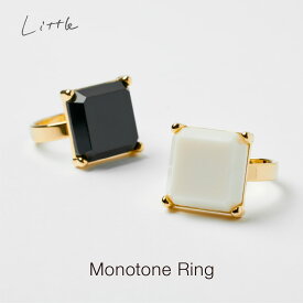 モノトーン カレ リング レディース シンプル コーナー リング 指輪 スクエア リング ゴールド リング 普段使い アクセサリー ジュエリー 誕生日プレゼント プレゼント ギフト おしゃれ プチプラ リング little206